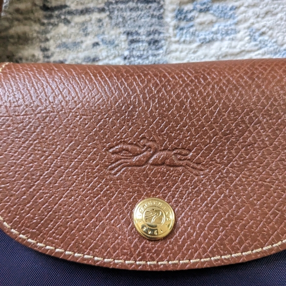 Longchamp Le Pliage type "M" modele Depose medium bilberry purple tote - Picture 4 of 9